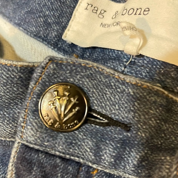 rag & bone Blue Straight Ankle Jeans - Picture 9 of 13